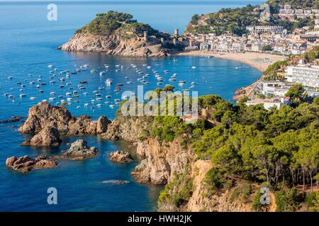 Espagne, Catalogne, Costa Brava, Gérone province, région de La Selva, Tossa de Mar Banque D'Images
