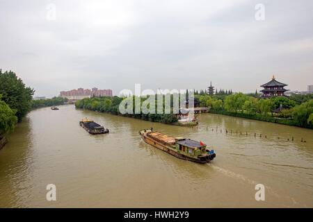 Chine, Jiangsu, Suzhou, Suzhou est l'une des plus anciennes villes du bassin du Chang Jiang et le berceau de la culture Wu, ville des canaux et des jardins Banque D'Images