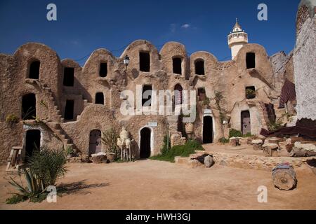 La Tunisie, Ksour, Médenine, Ksar Médenine, ksar fortifié building Banque D'Images