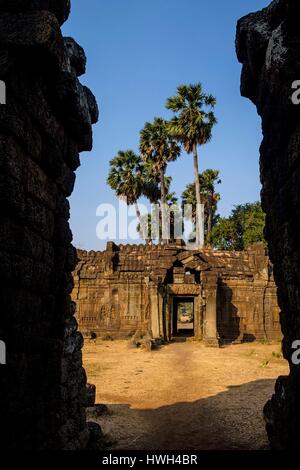 Le Cambodge, la province de Kompong Cham, Kompong Cham, Vat Nokor, sanctuaire angkorien datée du 11 ème siècle Banque D'Images