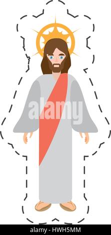 Caricature jésus christ christianisme libre Illustration de Vecteur