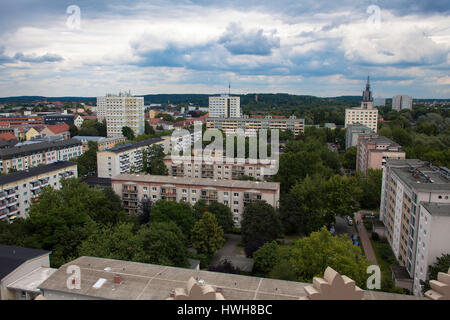 "De l'église Saint Nikolai à Potsdam, Allemagne, Brandenburg, Potsdam ; église ; panorama, vue, Saint Nicolas ; architecture, blocs résidentiels, pref Banque D'Images