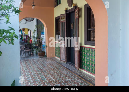 Architecture patrimoine rénové des di Rommanee dans la vieille ville de Phuket, l'île de Phuket, Thaïlande. 05-Mar-2017 Banque D'Images