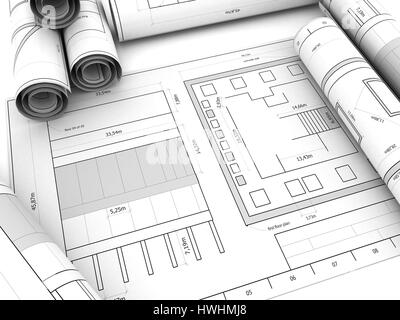 3d illustration de plans background Banque D'Images