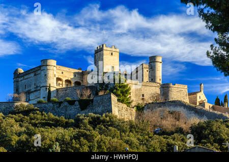 La France, Vaucluse, Le Barroux, le château Banque D'Images