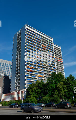 Plattenbau, Leipziger Strasse, Mitte, Berlin, Deutschland Banque D'Images