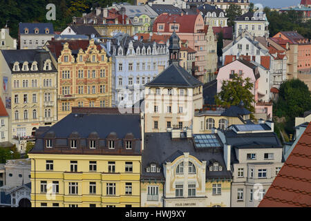 Altbauten, Kurzentrum, Karlsbad, République Tchèque Banque D'Images