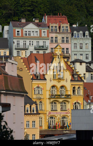 Altbauten, Kurzentrum, Karlsbad, République Tchèque Banque D'Images
