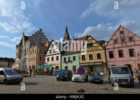 Marktplatz, Loket, République Tchèque Banque D'Images