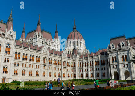 Parlamentsgebaeude Kossuth Lajos, ter, Budapest, Hongrie Banque D'Images