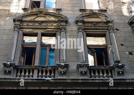 , Altbau Sziv utca, Budapest, Hongrie Banque D'Images