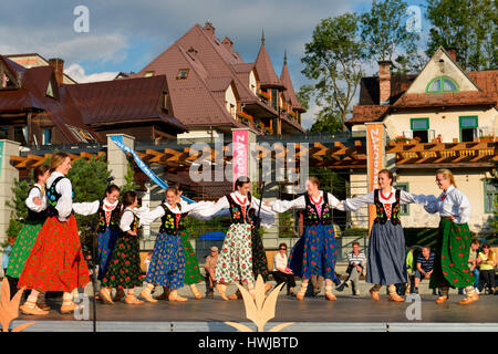 Bergfolklore Festival der, Zakopane, Pologne Banque D'Images