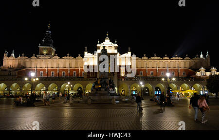 Tuchhallen, la Hauptmarkt, Krakau, Pologne Banque D'Images