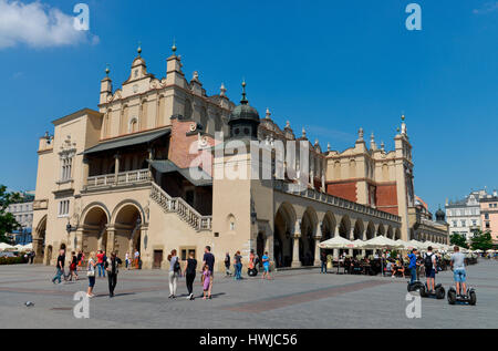 Tuchhallen, la Hauptmarkt, Krakau, Pologne Banque D'Images