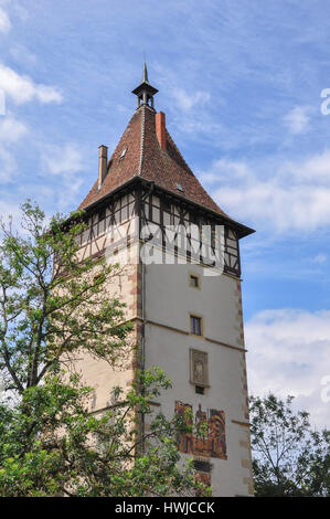 Porte de la tour historique, Waiblingen, Rems-Murr, région de la vallée de Rems, Bade-Wurtemberg, Allemagne Banque D'Images