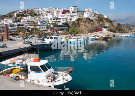 Port, Agia Galini, Crète, Grèce Banque D'Images