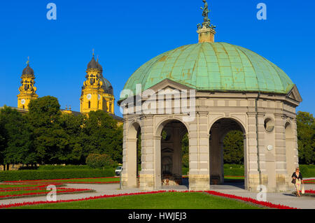 Munich, le Temple de Diana, Hofgarten, Bavière, Allemagne Banque D'Images