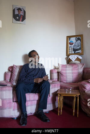 Le pasteur Mohamed Ousman Salih qui converti de l'islam au christianisme, région d'Addis Abeba, Addis Abeba, Ethiopie Banque D'Images