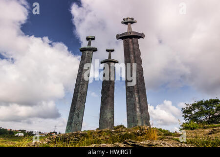 20 juillet 2015 : le monument à Viking Stavanger, Norvège Banque D'Images