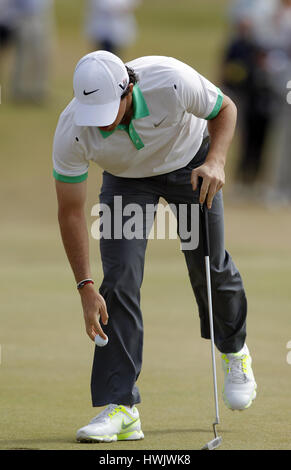 RORY MCILROY IRLANDE DU NORD IRLANDE DU NORD MUIRFIELD EAST LOTHIAN EN ÉCOSSE LE 18 JUILLET 2013 Banque D'Images