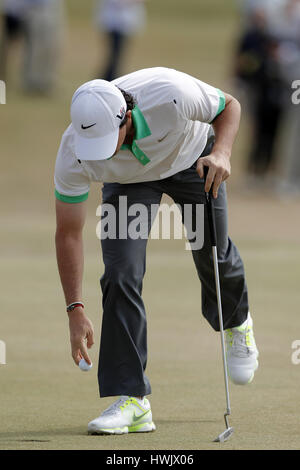 RORY MCILROY IRLANDE DU NORD IRLANDE DU NORD MUIRFIELD EAST LOTHIAN EN ÉCOSSE LE 18 JUILLET 2013 Banque D'Images