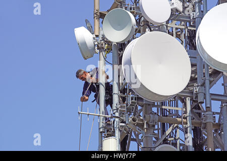 Antennes de télécommunication Banque D'Images