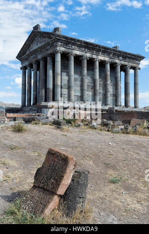 Le temple du soleil de hellénistique classique Garni, province de Kotayk, Arménie, Caucase, Moyen-Orient, Asie Banque D'Images