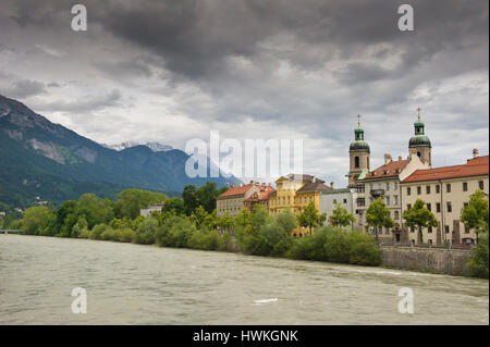 Riverside, Innsbruck, Tyrol, Autriche Banque D'Images