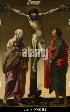 La Crucifixion avec la Vierge et Saint Jean Hendrick ter Brugghen par Banque D'Images