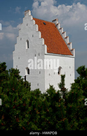 L'église de St Laurenti près de Skagen, dans le Nord du Jutland, Danemark Banque D'Images