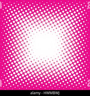 Beaucoup de points blancs sur fond rose Illustration de Vecteur