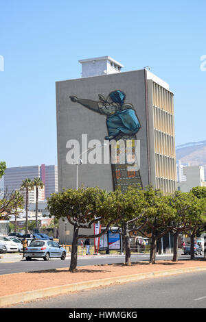 Murale, District Six, Cape Town, Afrique du Sud Banque D'Images