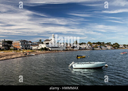 14-Septembre : PROVINCETOWN avec de belles vue ciel et l'océan de pier à Provincetown, Cape Cod, Massachussets, USA le 14 septembre 2014. Banque D'Images