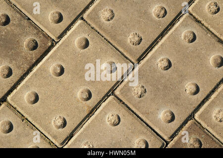 Close up of block ouvrant sur une passerelle Banque D'Images