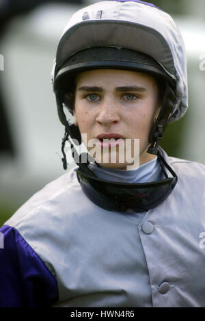 NICKY MACKAY JOCKEY HIPPODROME DE DONCASTER DONCASTER 12 Septembre 2002 Banque D'Images