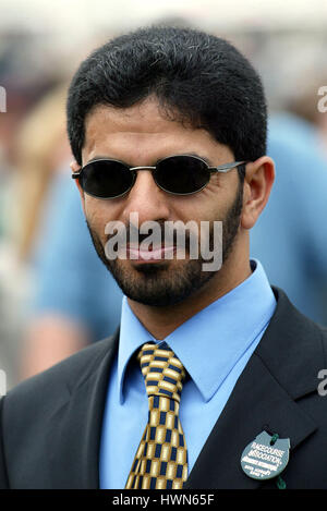 SAEED BIN SUROOR entraîneur de chevaux de course HIPPODROME DE YORK YORK 20 Août 2002 Banque D'Images