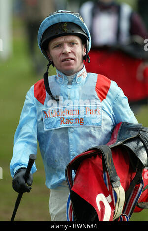 JIMMY QUINN JOCKEY HIPPODROME DE DONCASTER DONCASTER 21 Mars 2002 Banque D'Images