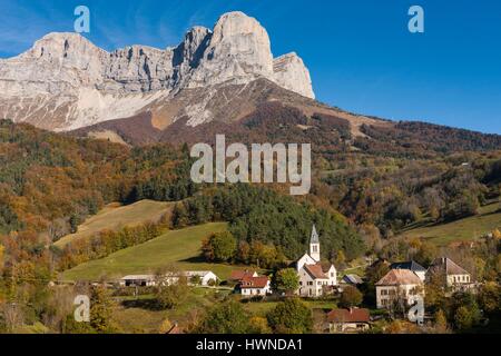 France, Isère, Parc Naturel Régional du Vercors, Château-Bernard et de la Grande Moucherolle Banque D'Images