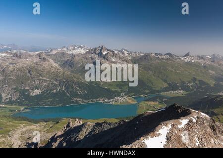 Canton des Grisons, Suisse, Saint Moritz, Engadine Banque D'Images