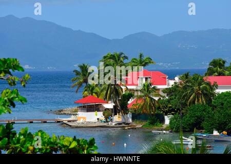 La France, la Guadeloupe (French West Indies), archipel des Saintes, Terre de haut, Anse Mire, hôtel Kanaoa Banque D'Images