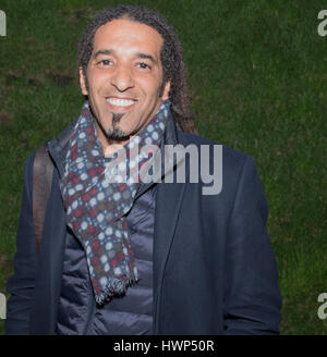 Paris - Steevy Gustave , élu de la République française, producteur, et militant antiraciste. Banque D'Images