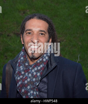 Paris - Steevy Gustave , élu de la République française, producteur, et militant antiraciste. Banque D'Images