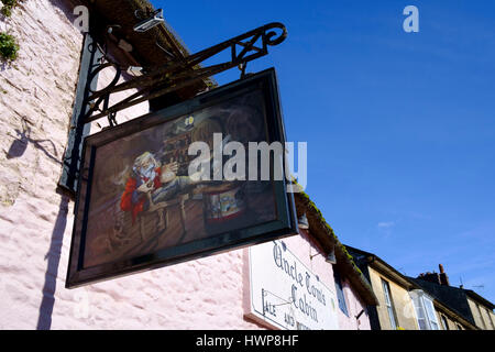 Vues de la ville de Wincanton en somerset England UK. Pub de l'Oncle Tom Banque D'Images