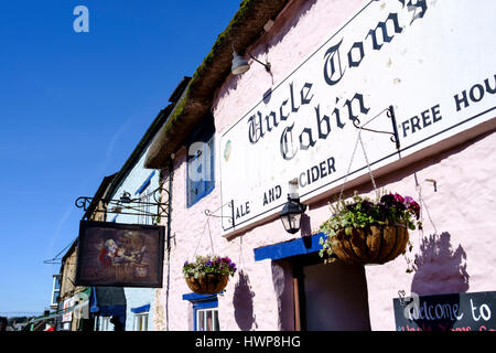 Vues de la ville de Wincanton en somerset England UK. Pub de l'Oncle Tom Banque D'Images