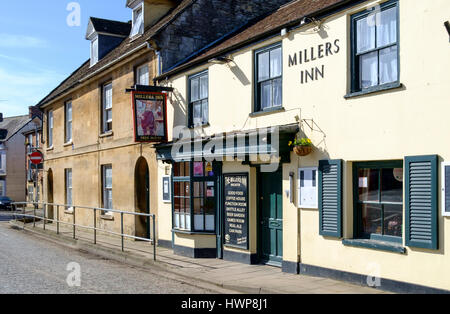 Vues de la ville de Wincanton en somerset England UK. Miller Inn Banque D'Images