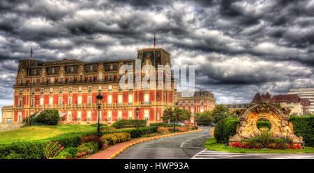 Hôtel du Palais à Biarritz - France, Aquitaine Banque D'Images