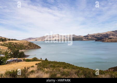 Dans le magnifique paysage de la péninsule de Banks, près de la ville de Christchurch en Nouvelle-Zélande île du sud. Banque D'Images