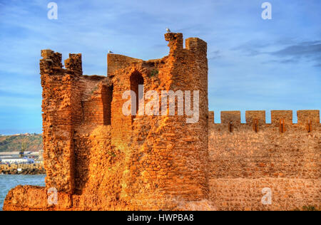 Dar-el-Bahar forteresse sur la côte atlantique de Safi, Maroc Banque D'Images
