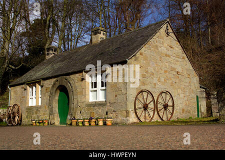 L'ancienne forge du village, Ford, Northumberland Banque D'Images