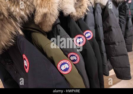 Markham, Ontario, Canada. Mar 19, 2017. Canada Goose au magasin à l'extérieur sur CF Markville à Markham (Ontario), le 19 mars 2017. Canada Goose lance un premier appel public à l'épargne de leurs actions à la Bourse de New York et à la Bourse de Toronto. Credit : Lars Hagberg/ZUMA/Alamy Fil Live News Banque D'Images